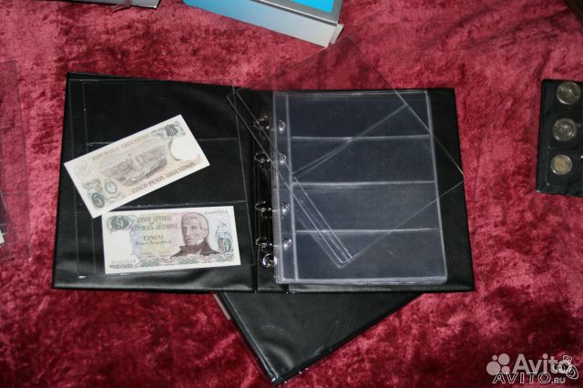 Листы для банкнот/монет/визиток/открыток/календар