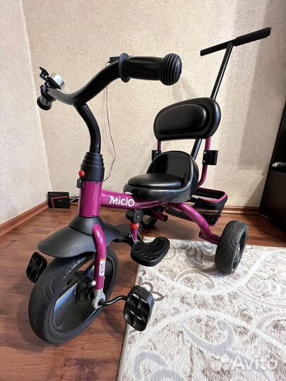 Детский велосипед с родительской ручкой