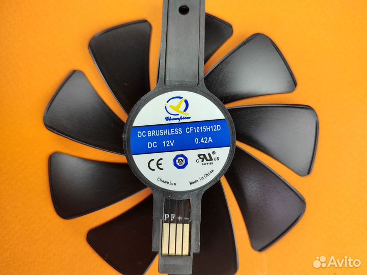 Кулер вентилятор видеокарты Sapphire nitro RX580