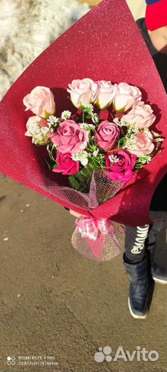 Букет роз мыло