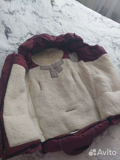 Конверт зимний овчина lider kids.В подарок комбез