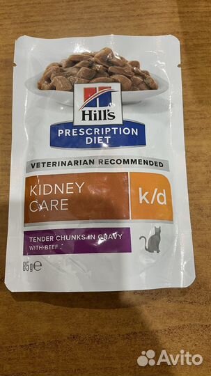 Пауч Hills Kidney Care k/d с говядиной 11шт