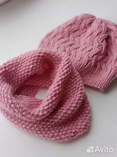 Шапочка и снуд осень