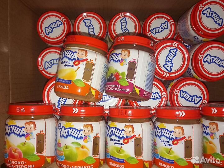 Детское питание фруктовые пюре