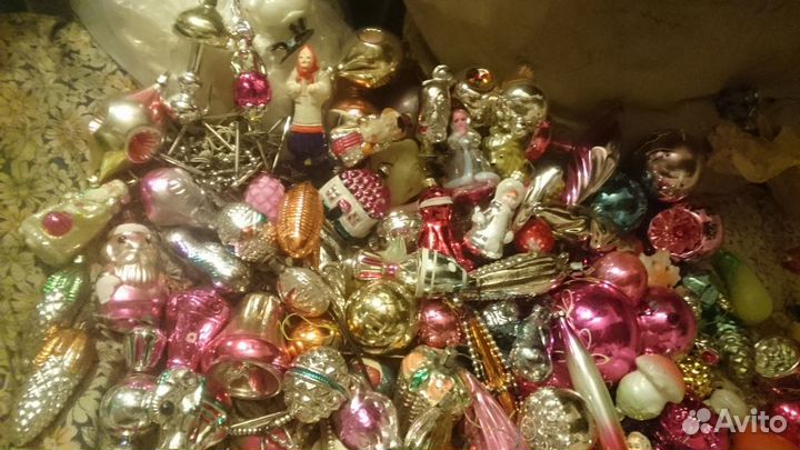 Игрушки елочные СССР разные винтаж антиквариат