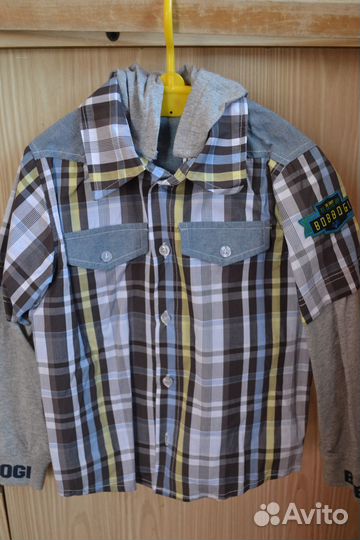 Рубашка в клетку детская