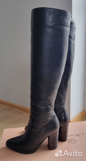 Сапоги кожаные зимние женские Эконика