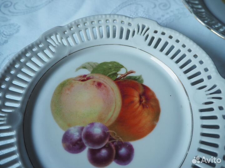 Фарфор.антикварная тарелка, Германия