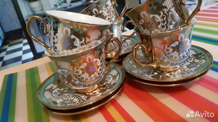 Сервиз чайный на 6 персон кружки и блюдца