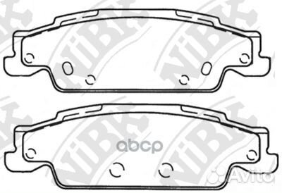 Колодки тормозные дисковые PN51004 NiBK
