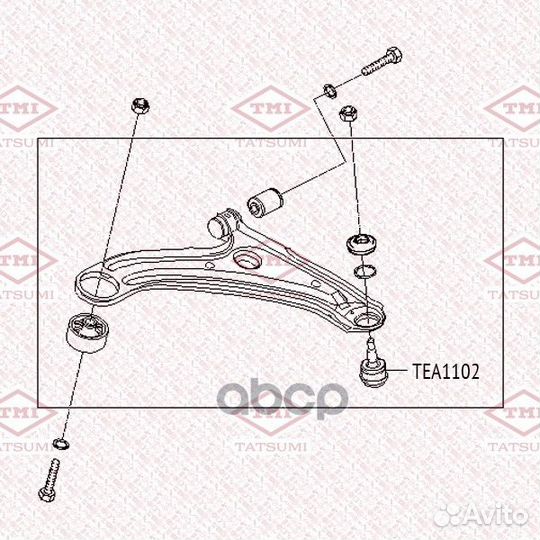 Опора шаровая нижняя L/R TEA1102 tatsumi