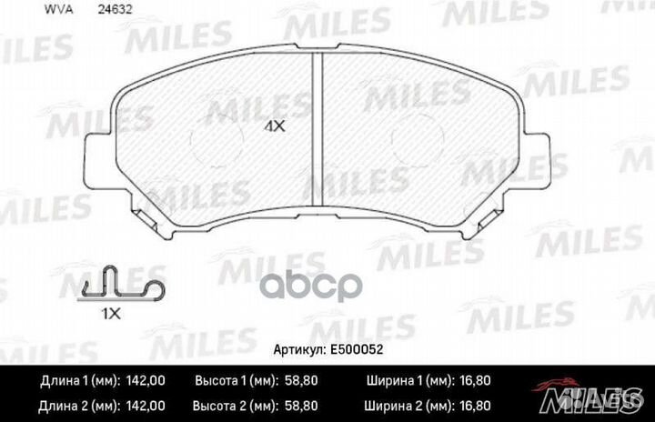 Колодки тормозные передние (Смесь ceramic) niss