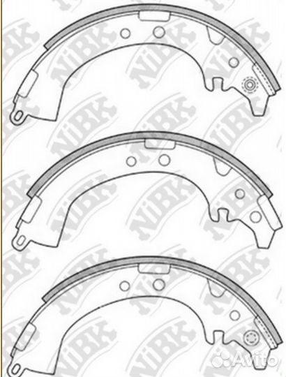 Колодки задние toyota rav 4 1и2 поколение