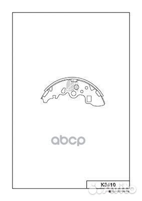 Колодки тормозные барабанные, задние K3410 Kash