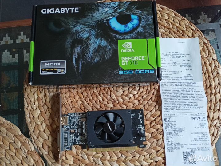 Видеокарта GT 710 2 gb