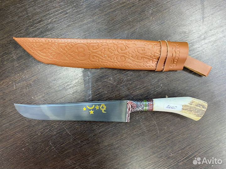 Нож Пчак Узбекистан, рукоять кость