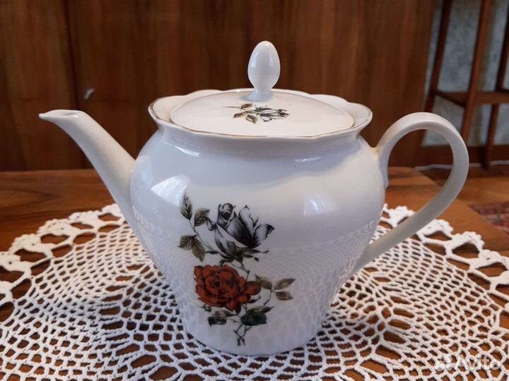 Чайное трио, гдр, чайник, стопки