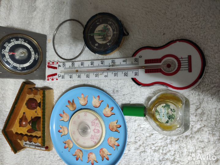 Ретро вещи из СССР термометры, весы, духи