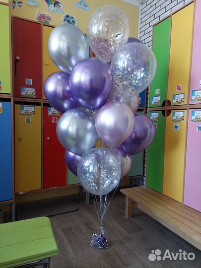 Фонтан из шаров на праздник