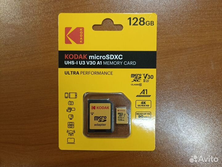 Карта памяти micro sd 128 XC I3 class 10