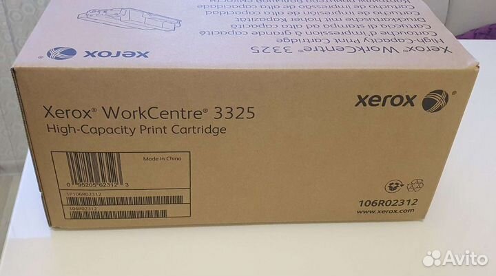 Новый Оригинальный Картридж Xerox 106R02312