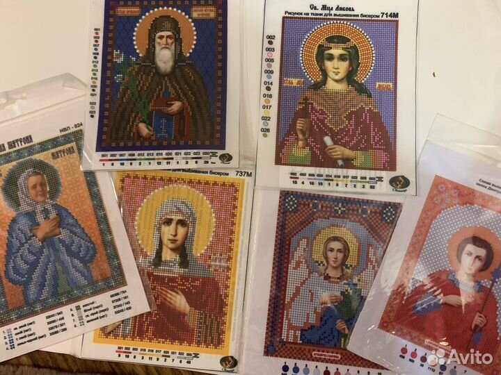 Рисунок на ткани для вышивки бисером