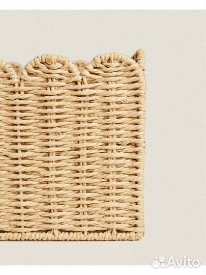 Хранение игрушек Large scalloped basket#3977