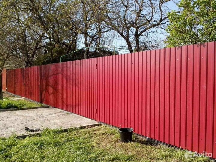 Заборы из профнастила, евроштакетника, 3D