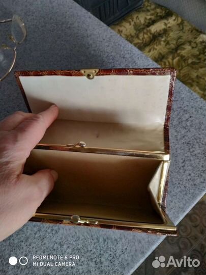 Кошелек женский натуральная кожа бу