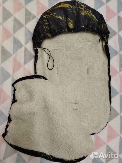 Конверт зимний меховой в коляску AmaroBaby 80 см