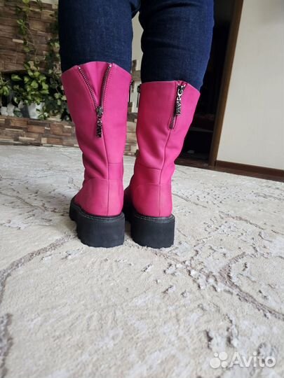 Сапоги женские натуральная кожа 39