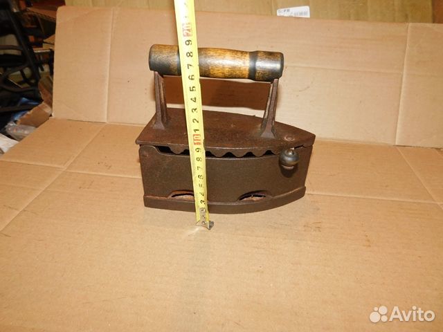 Антикварный,чугунный,угольный утюг ссср,нэп клеймо