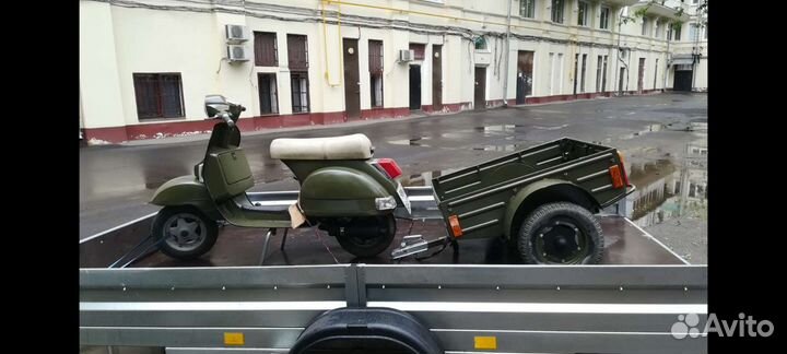 Vespa px lml star 200 с прицепом Енот