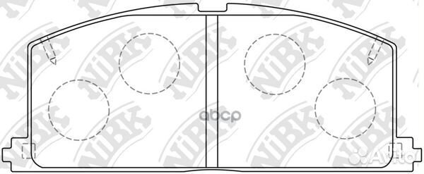 PN1077-nibk колодки дисковые п Toyota Camry 82