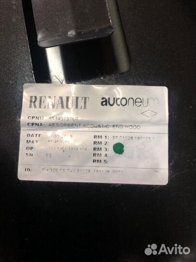 Renault kaptur капот