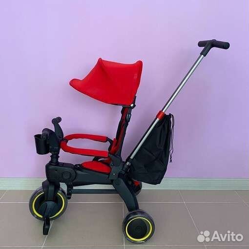 Велосипед складной компактный (красный)