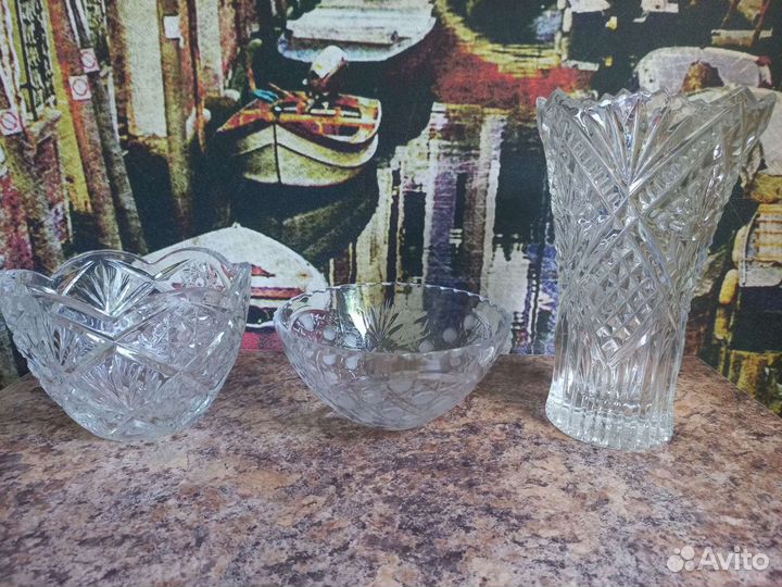 Хрустальная ваза