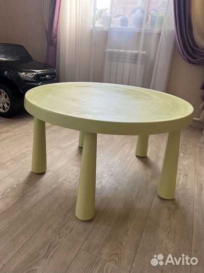Стол детский икеа круглый маммут