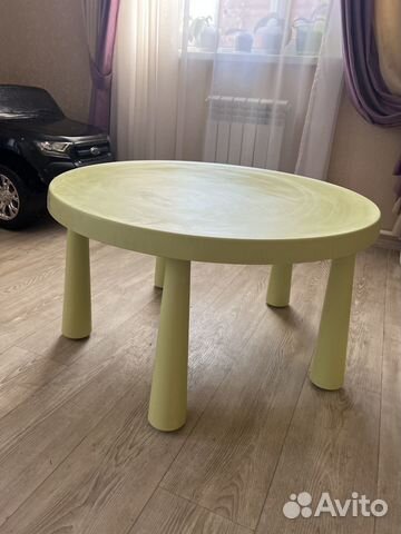 Стол детский икеа круглый маммут