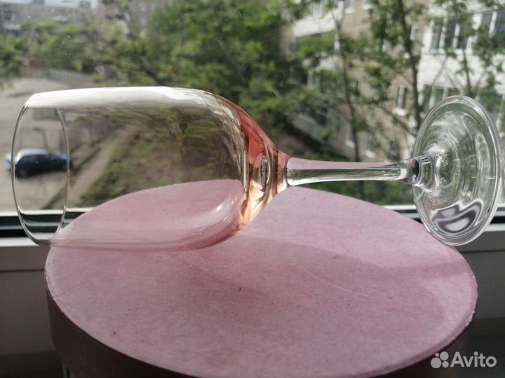 Бокалы Калининские. (3шт) цветное стекло винтаж