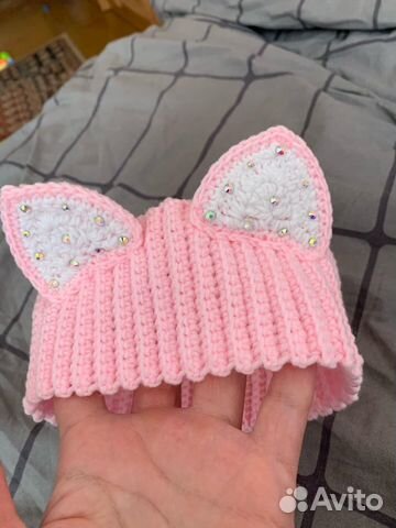 Повязка на голову для девочки вязаная