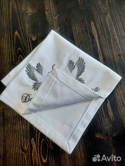 Свадебные салфетки с вышивкой именные