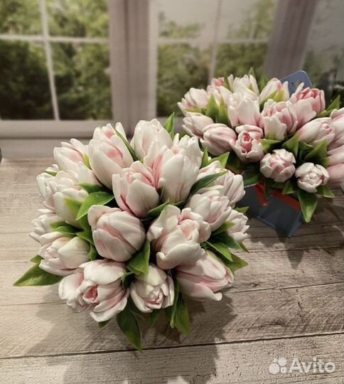 Букет тюльпанов из мыла (25 тюльпанов)