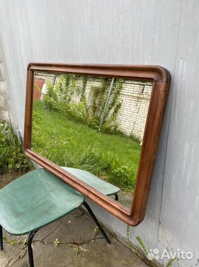 Старинное зеркало, орех, 19в