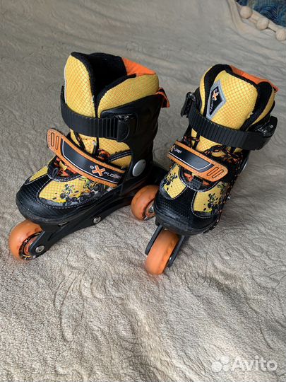 Роликовые коньки раздвижные, ролики детские 26-29