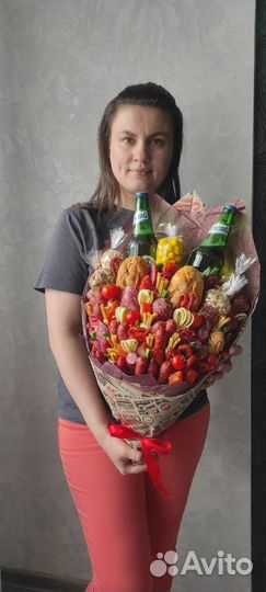 Съедобные букеты для мужчин. Вкусные подарки