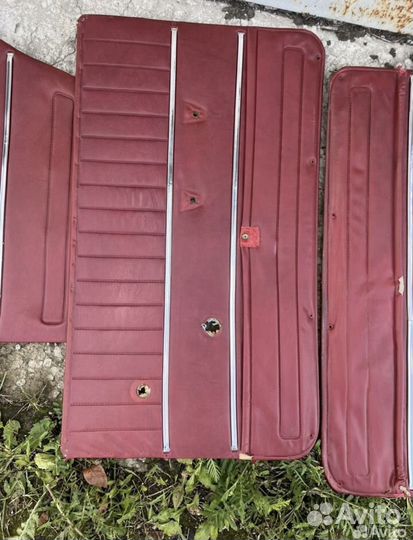 Дверные карты ваз 2101 красные