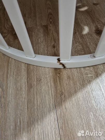 Детская кроватка круглая бу с маятником