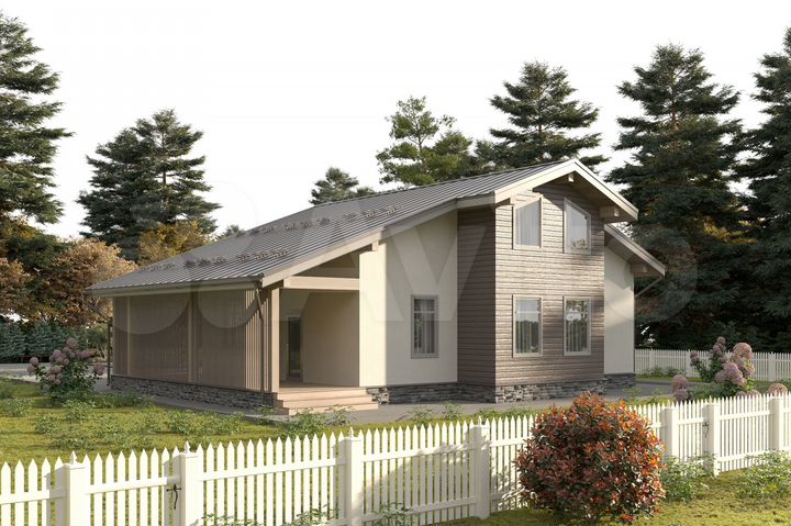 Дом 166,5 м² на участке 12 сот.