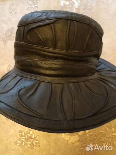 Шляпа женская., кожа